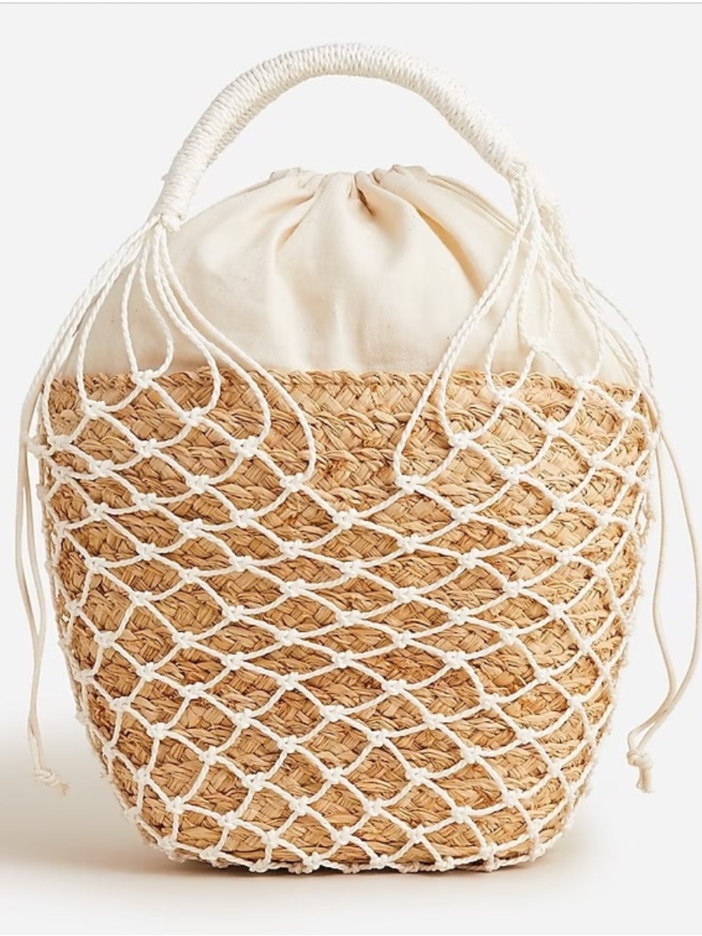 NWT J.Crew Sedona Basket Bag - Picture 1 of 6